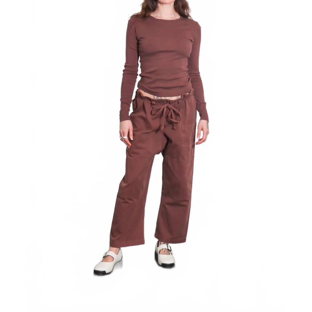 NEW GIL RODRIGUEZ bellevue long sleeve tee in brown